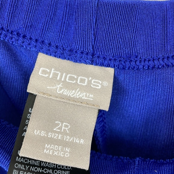 Chico's Travelers Womens US 12 Slinky Stretch Wide Leg Pull On Set of 2 Pants - Picture 10 of 10